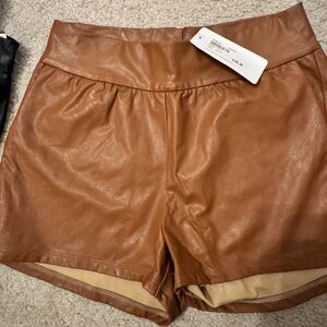 Commando faux leather shorts, NWT, size S